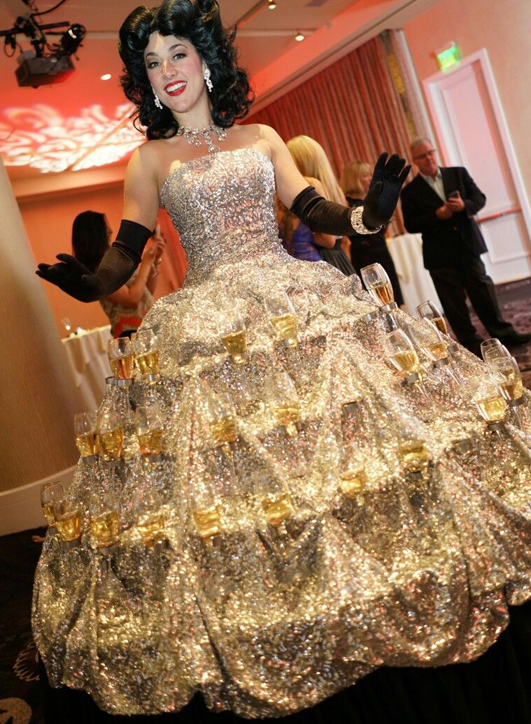 12 Unique Wedding Reception Entertainment Ideas Your Guests Will Love Wedding Reception Entertainment Ideas - Strolling Champagne Dress