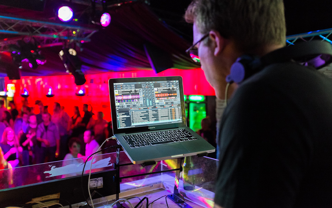 DJ at special event playing music