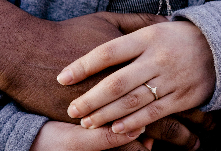 Planning An Engagement Party - Close Up Hands With Engagement Ring