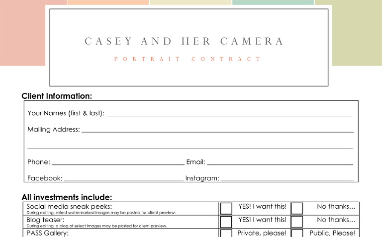 Choosing The Best Photographer For Your Event photographer contract