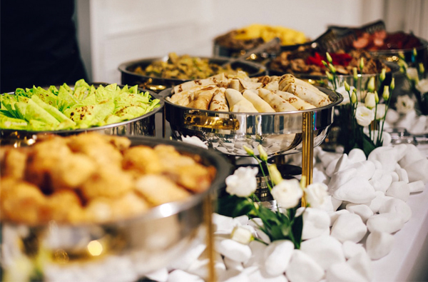 What Serving Style Is Right For Your Reception? Wedding Reception Food Serving Styles - Buffet
