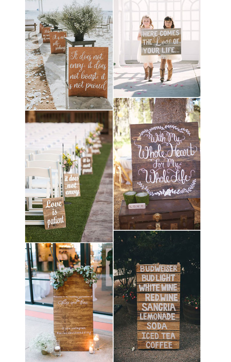Stay Current! Here Are 11 Wedding Trends You’ll See Disappearing In 2020 Wooden Wedding Signs